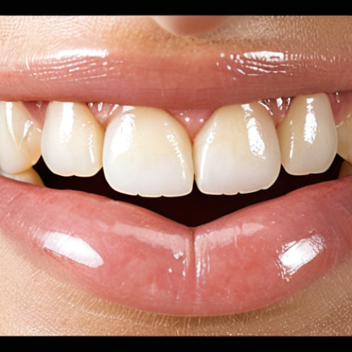 Home 11 **Prompt 1 (Resin Filling):** A close-up of a bright, confident smile showing a seamlessly integrated, tooth-colored resin composite filling on a front tooth, blending perfectly with the natural teeth. The overall image conveys a sense of quick, aesthetic dental transformation and patient satisfaction. Soft, natural lighting highlights the natural look.