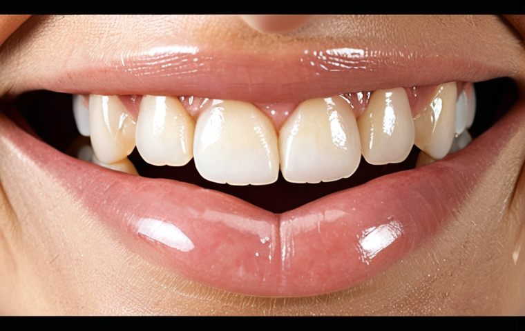 **Prompt 1 (Resin Filling):** A close-up of a bright, confident smile showing a seamlessly integrated, tooth-colored resin composite filling on a front tooth, blending perfectly with the natural teeth. The overall image conveys a sense of quick, aesthetic dental transformation and patient satisfaction. Soft, natural lighting highlights the natural look.