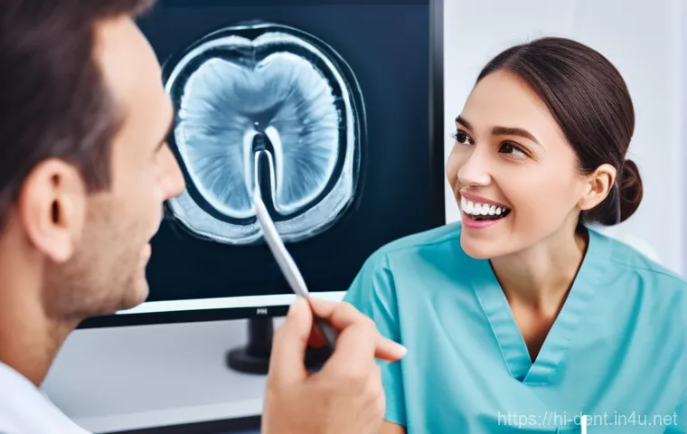 구강 내시경 검사의 필요성 - **Prompt 2: Close-up of Oral Endoscope Precision**
    A highly detailed, macro-level close-up of a ...