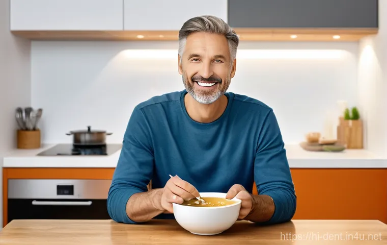 임플란트 시술 후 통증 관리 팁 - **Prompt 1: Post-Surgery Comfort and Care**
    "A peaceful and serene indoor scene. A female adult,...