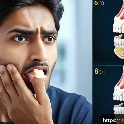 턱관절 장애 초기 증상과 치료법 - A detailed medical illustration showing a young Indian adult male experiencing jaw discomfort with a...